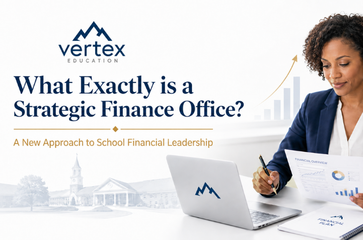 What is a strategic finance office for schools